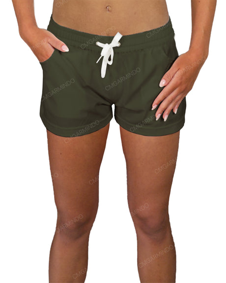 Elastic Waist Swim Shorts