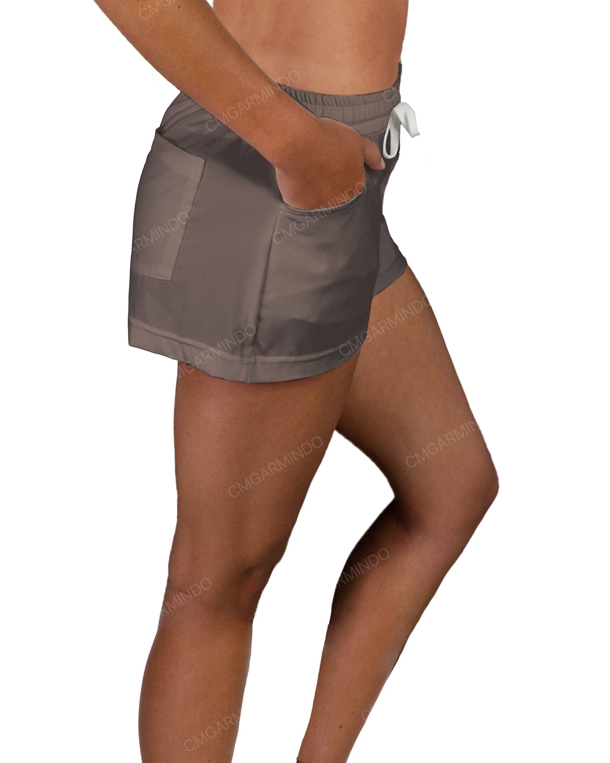 Elastic Waist Swim Shorts