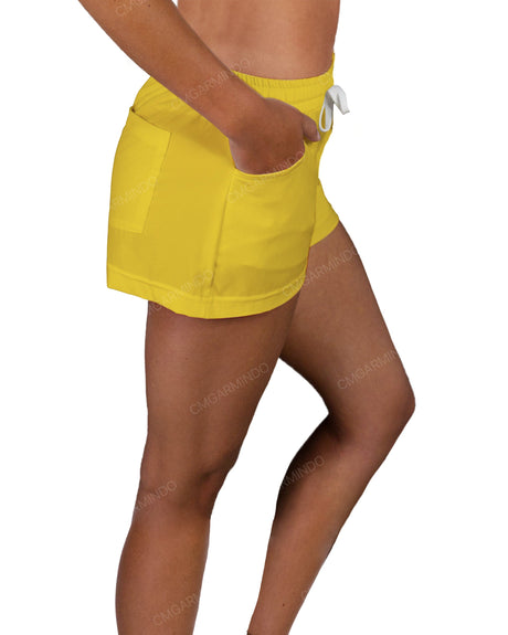 Elastic Waist Swim Shorts