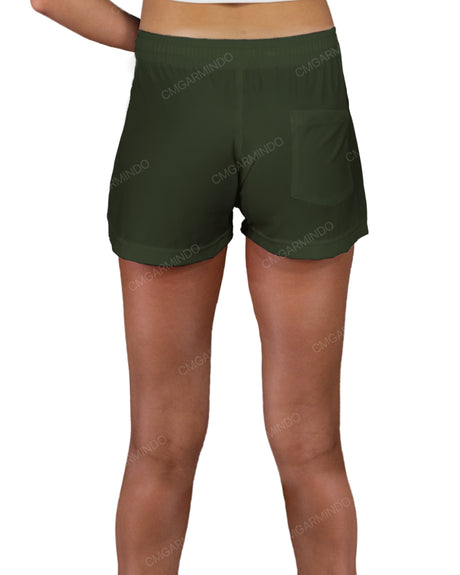 Elastic Waist Swim Shorts