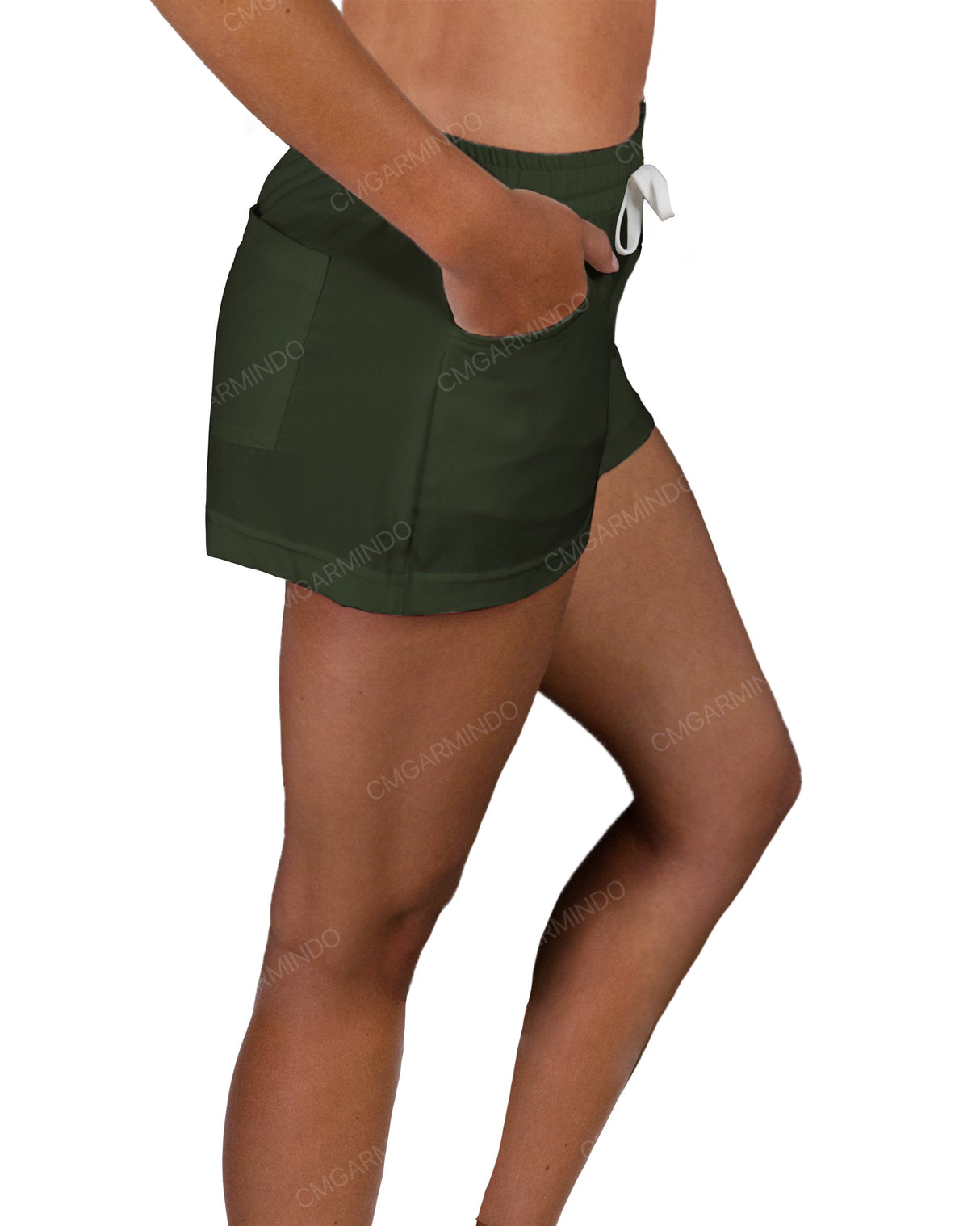 Elastic Waist Swim Shorts