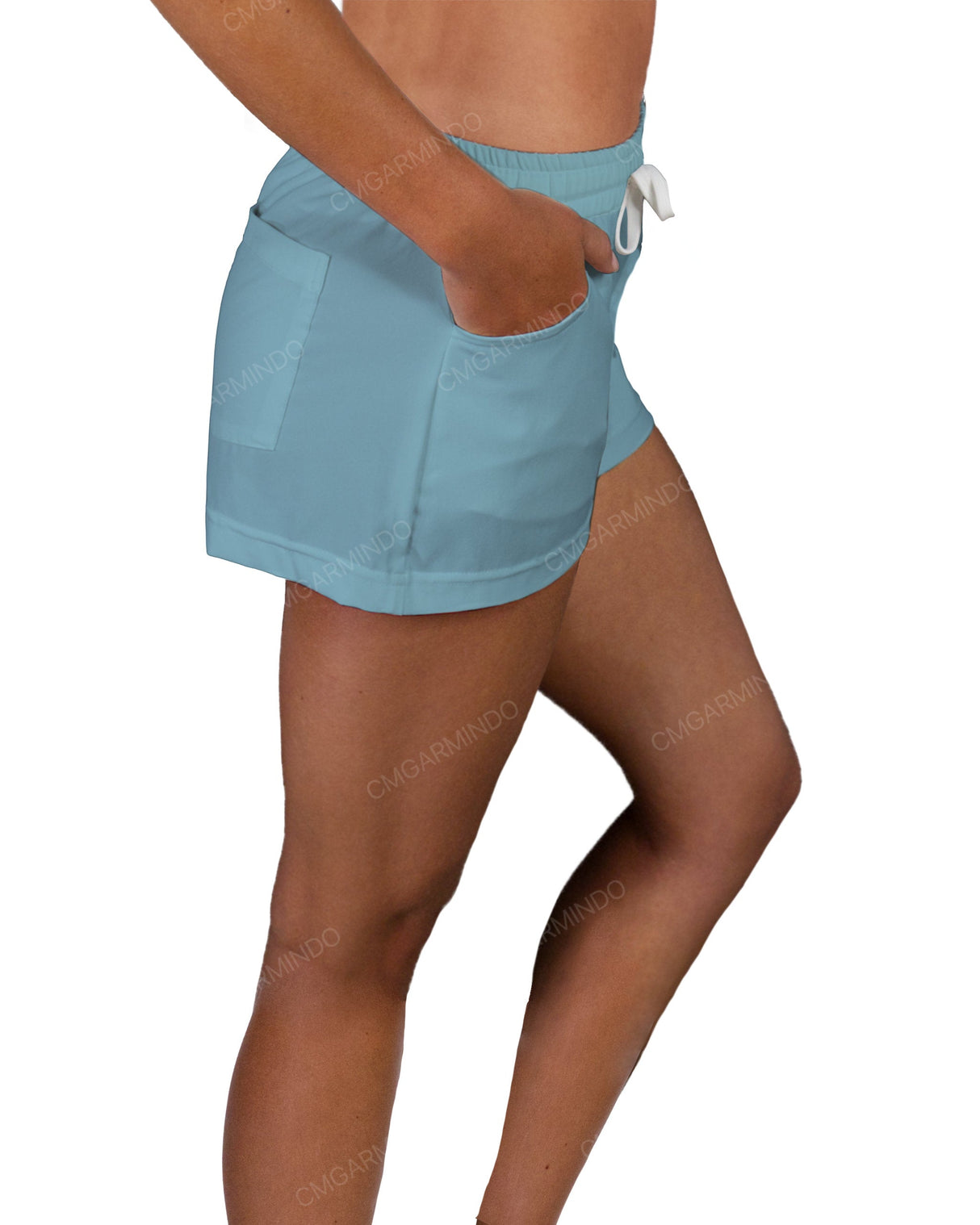Elastic Waist Swim Shorts