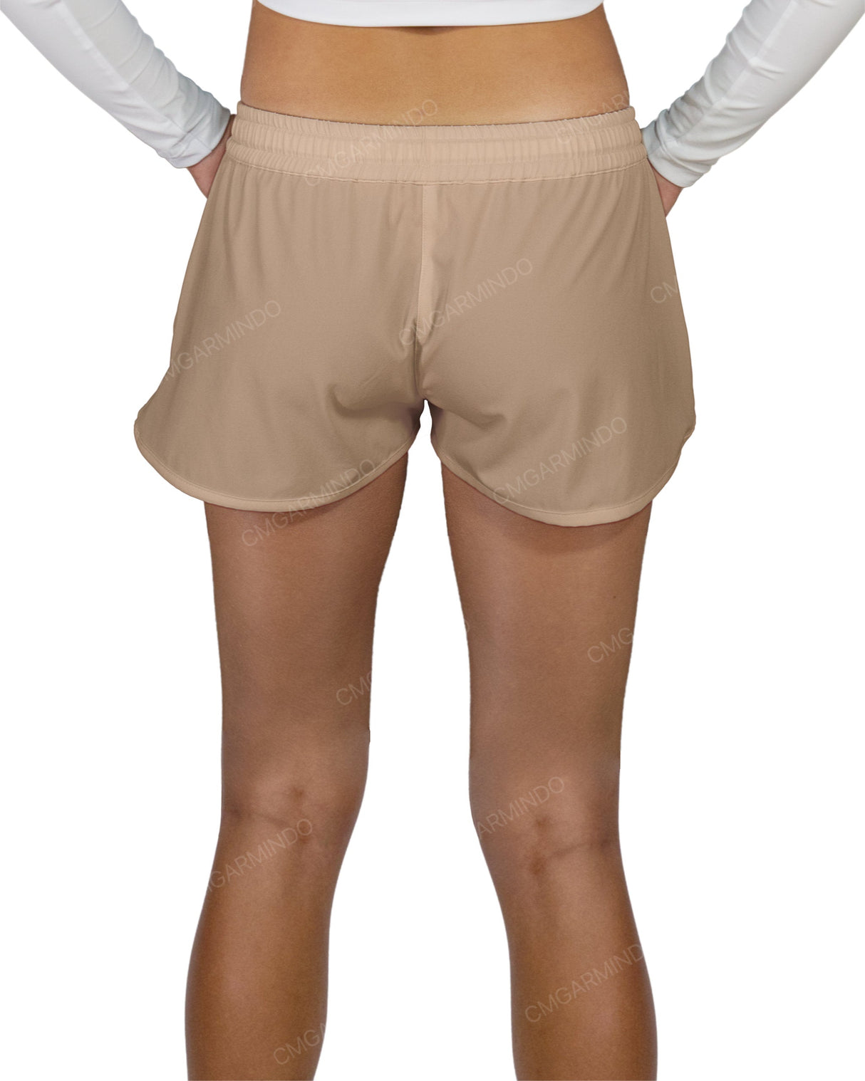 Relaxed Dolphin Hem Shorts