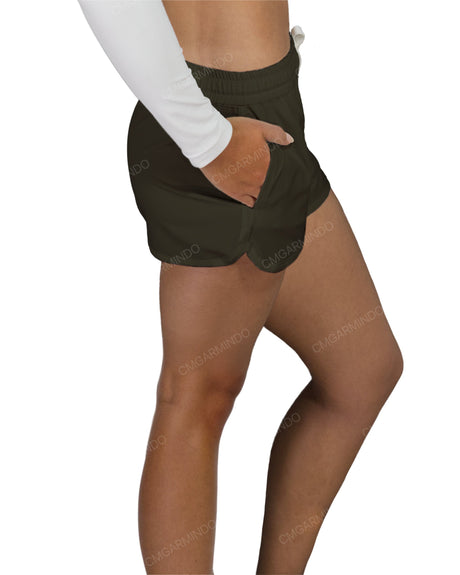 Relaxed Dolphin Hem Shorts