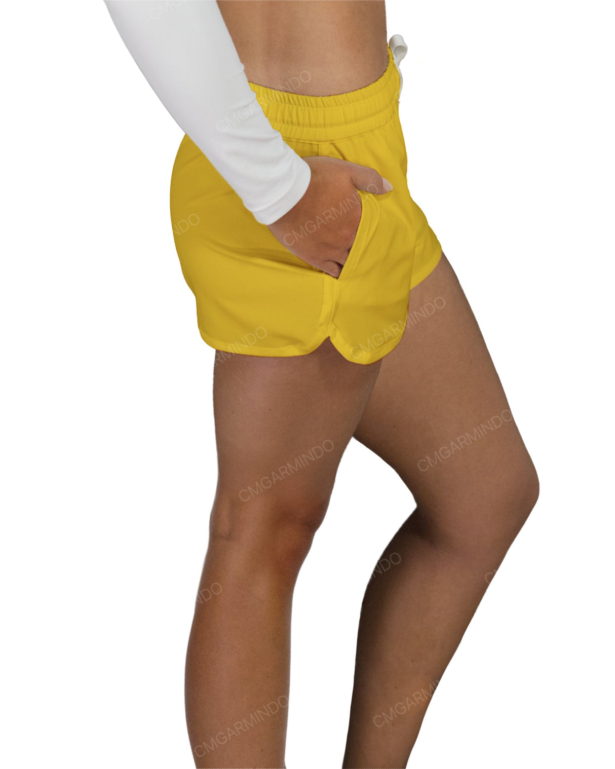 Relaxed Dolphin Hem Shorts