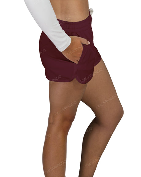 Relaxed Dolphin Hem Shorts