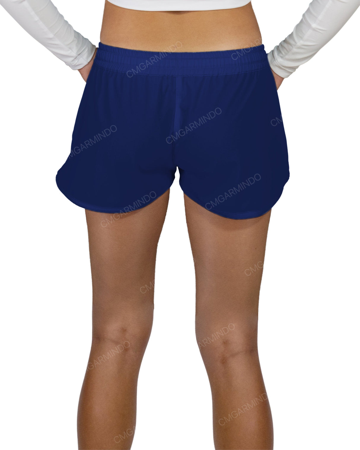 Relaxed Dolphin Hem Shorts