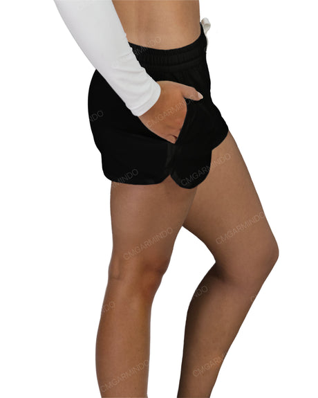 Relaxed Dolphin Hem Shorts