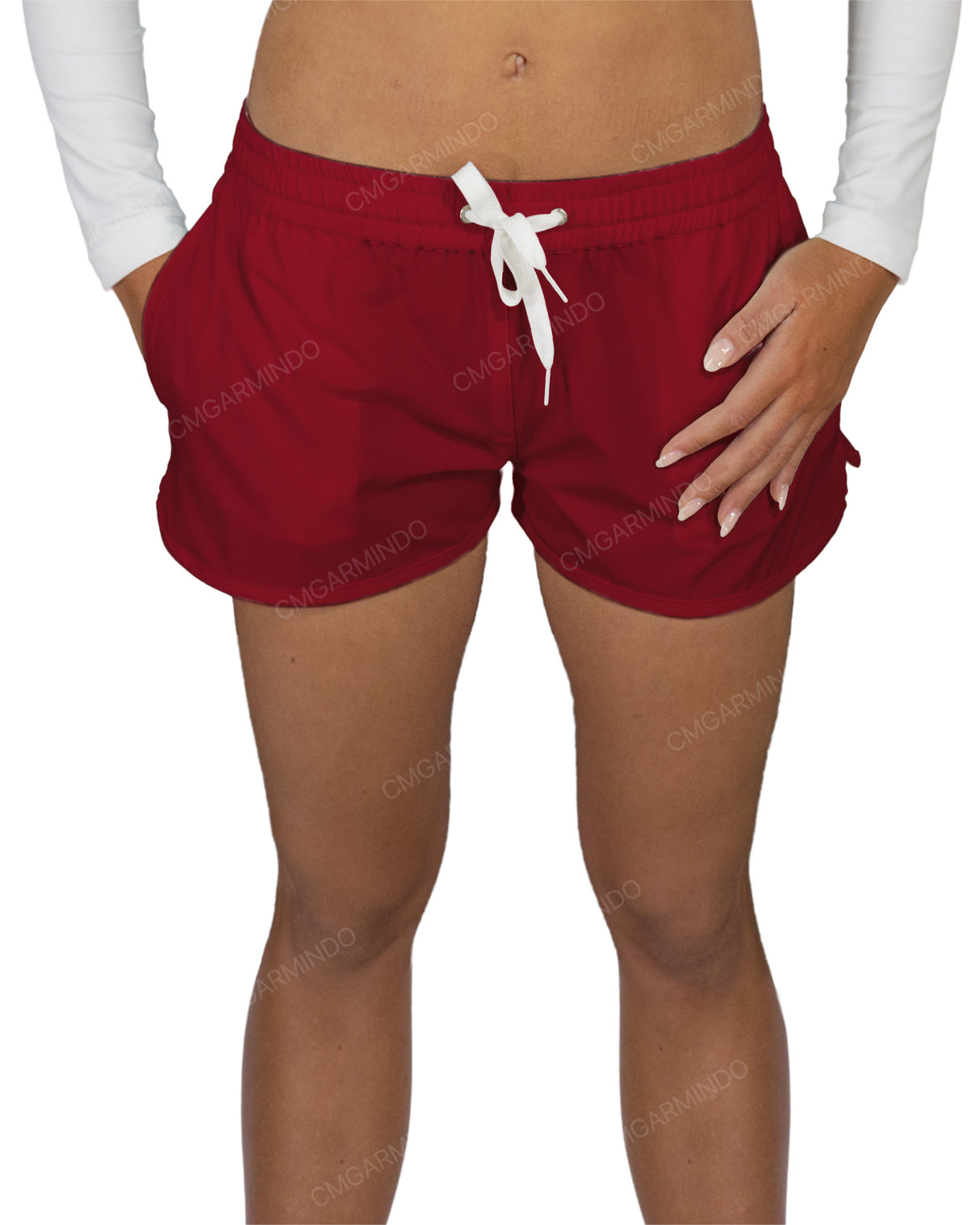 Relaxed Dolphin Hem Shorts