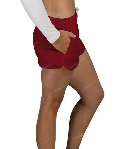 Relaxed Dolphin Hem Shorts