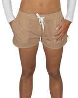 Relaxed Dolphin Hem Shorts