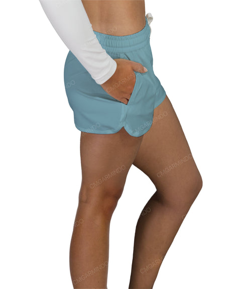 Relaxed Dolphin Hem Shorts