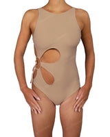 Crew Neck Right Flower One Piece