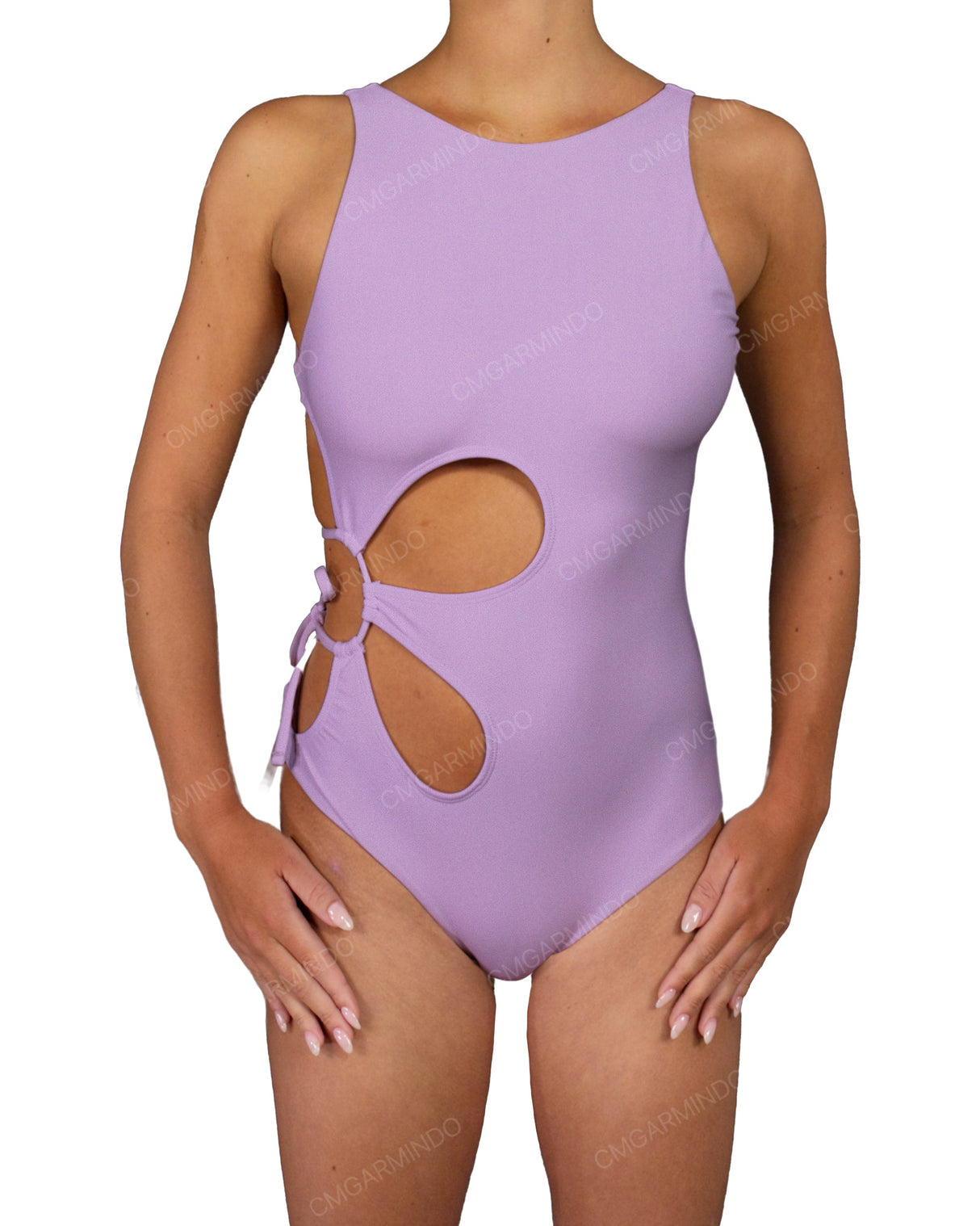 Crew Neck Right Flower One Piece