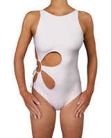 Crew Neck Right Flower One Piece