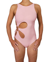 Crew Neck Right Flower One Piece