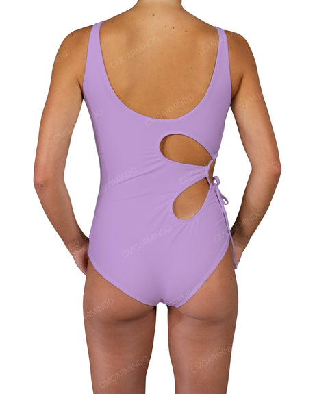 Crew Neck Right Flower One Piece