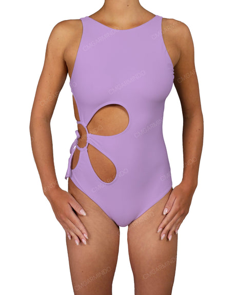 Crew Neck Right Flower One Piece
