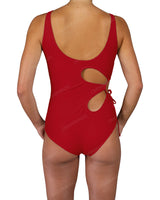 Crew Neck Right Flower One Piece
