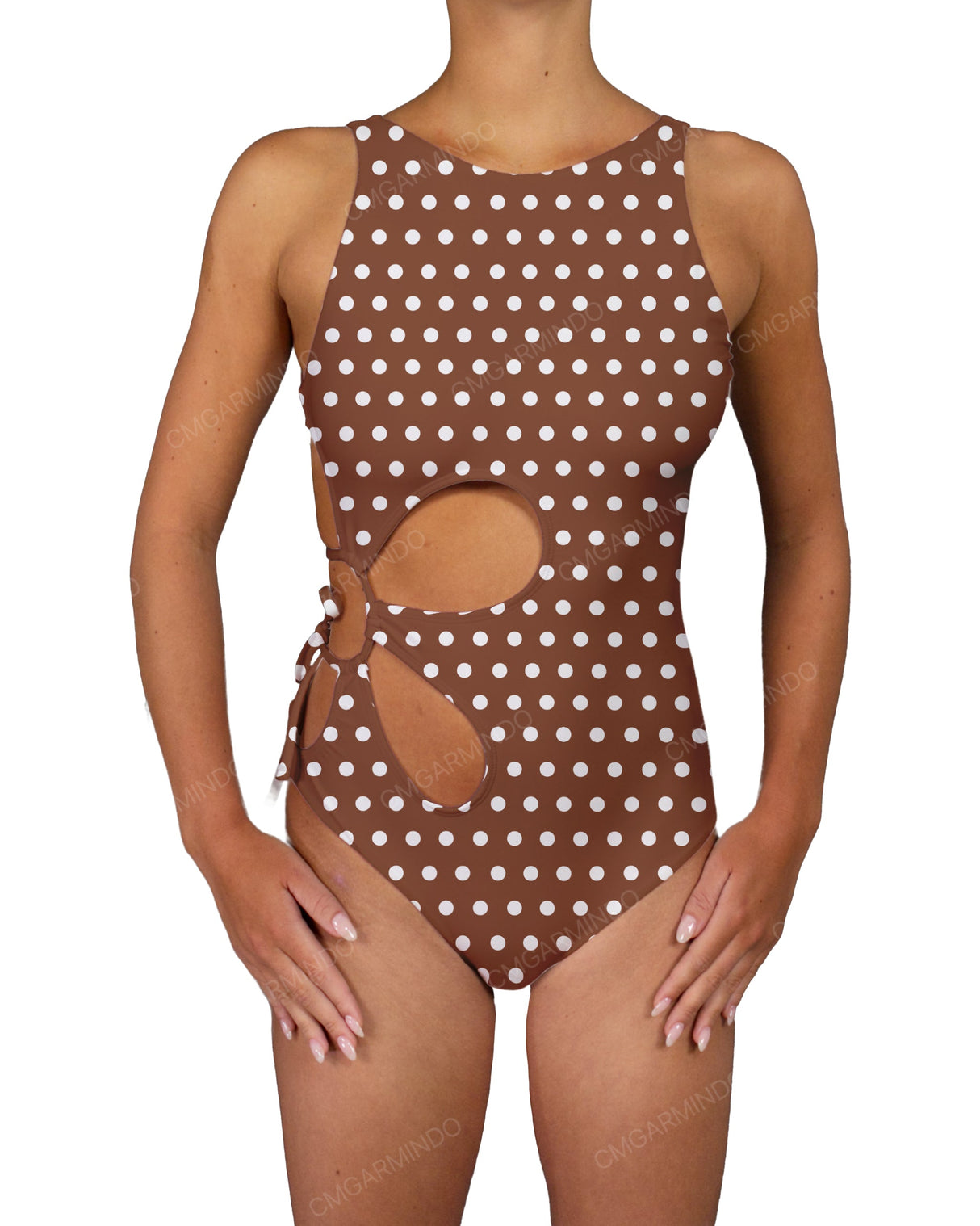 Crew Neck Right Flower One Piece
