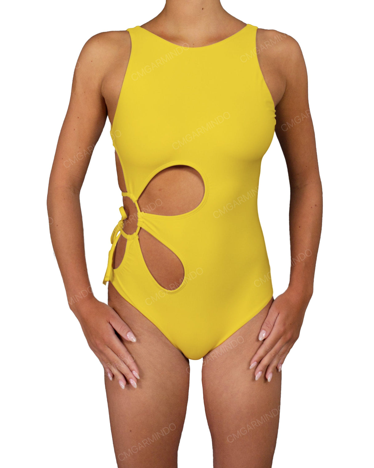 Crew Neck Right Flower One Piece