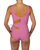 Crew Neck Left Flower One Piece