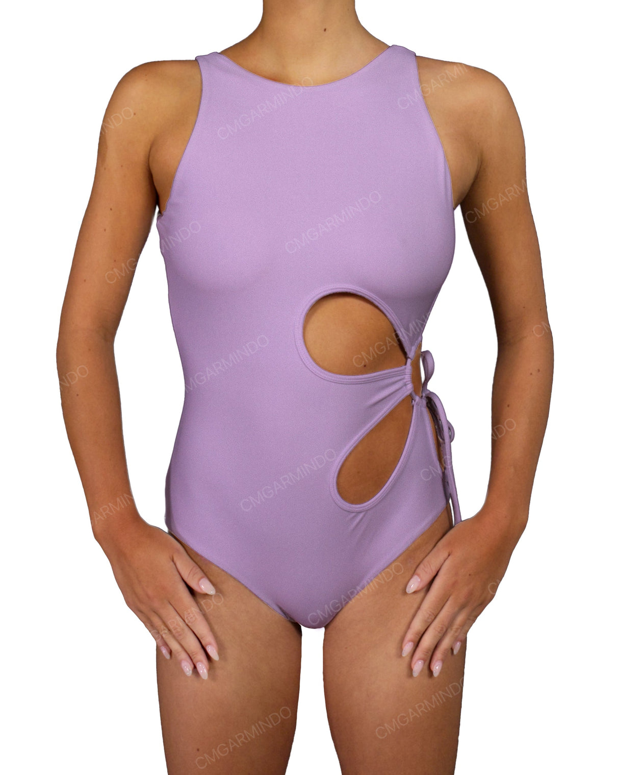 Crew Neck Left Flower One Piece