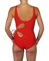 Crew Neck Left Flower One Piece