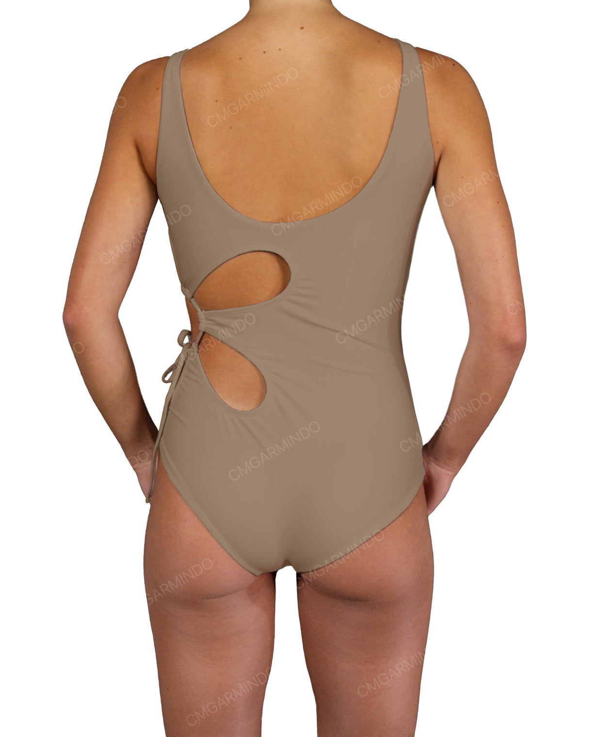 Crew Neck Left Flower One Piece