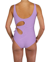 Crew Neck Left Flower One Piece