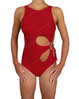 Crew Neck Left Flower One Piece