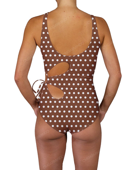 Crew Neck Left Flower One Piece