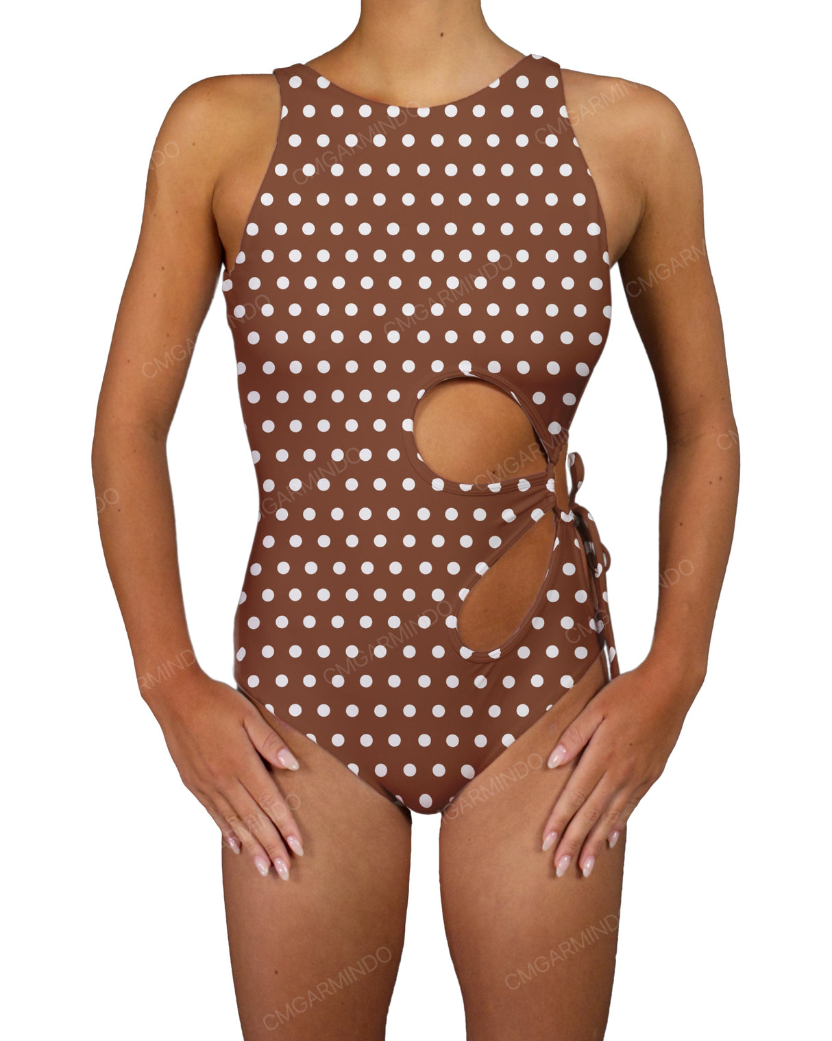 Crew Neck Left Flower One Piece