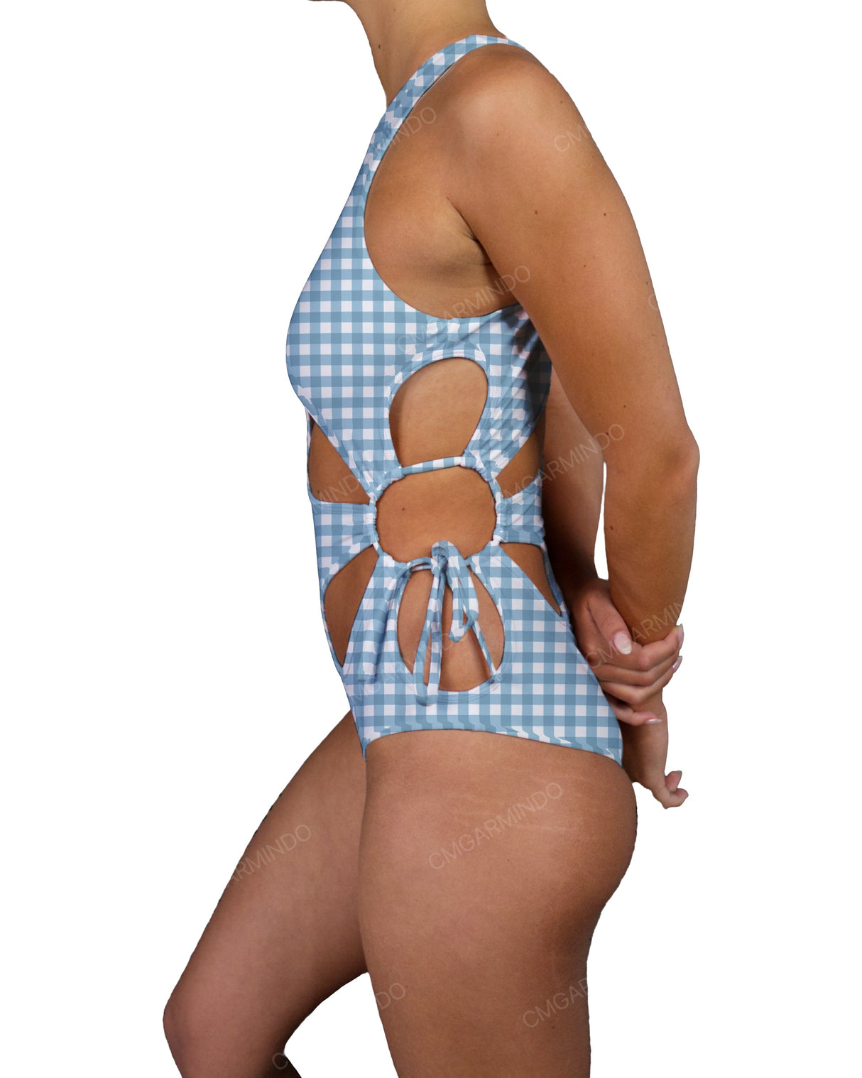Crew Neck Left Flower One Piece