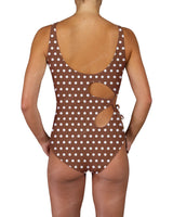 Crew Neck Binding Right Flower One Piece