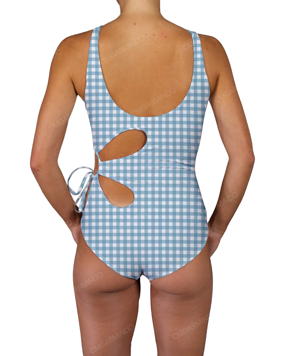 Crew Neck Binding Left Flower One Piece