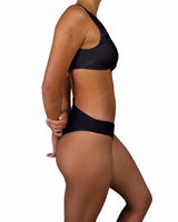 V-Neck Scrunched Cut Out One Piece