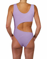 V-Neck Scrunched Cut Out One Piece