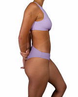 V-Neck Scrunched Cut Out One Piece