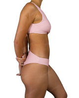 V-Neck Scrunched Cut Out One Piece