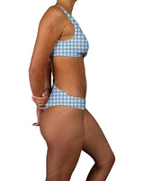 V-Neck Scrunched Cut Out One Piece
