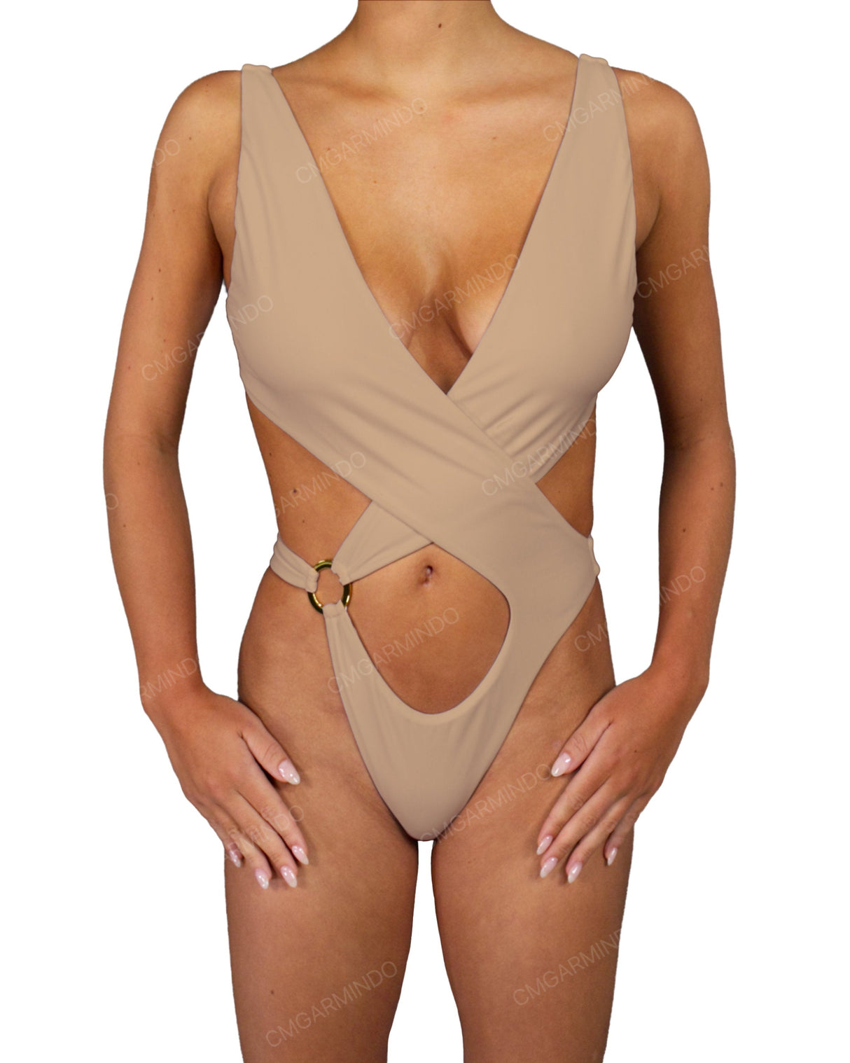 Cross Front One Piece