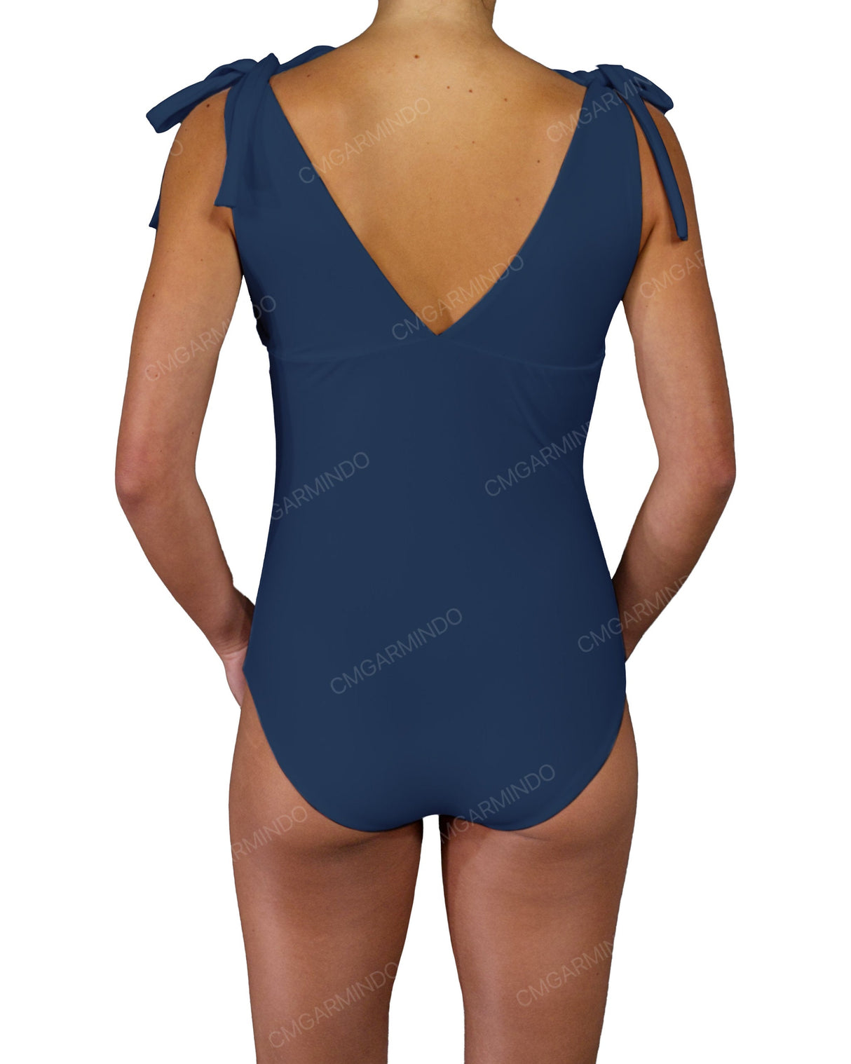 V-Neck Shoulder Tie One Piece