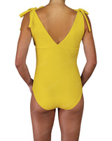 V-Neck Shoulder Tie One Piece