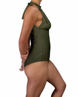 V-Neck Shoulder Tie One Piece
