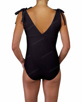 V-Neck Shoulder Tie One Piece