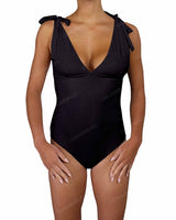 V-Neck Shoulder Tie One Piece