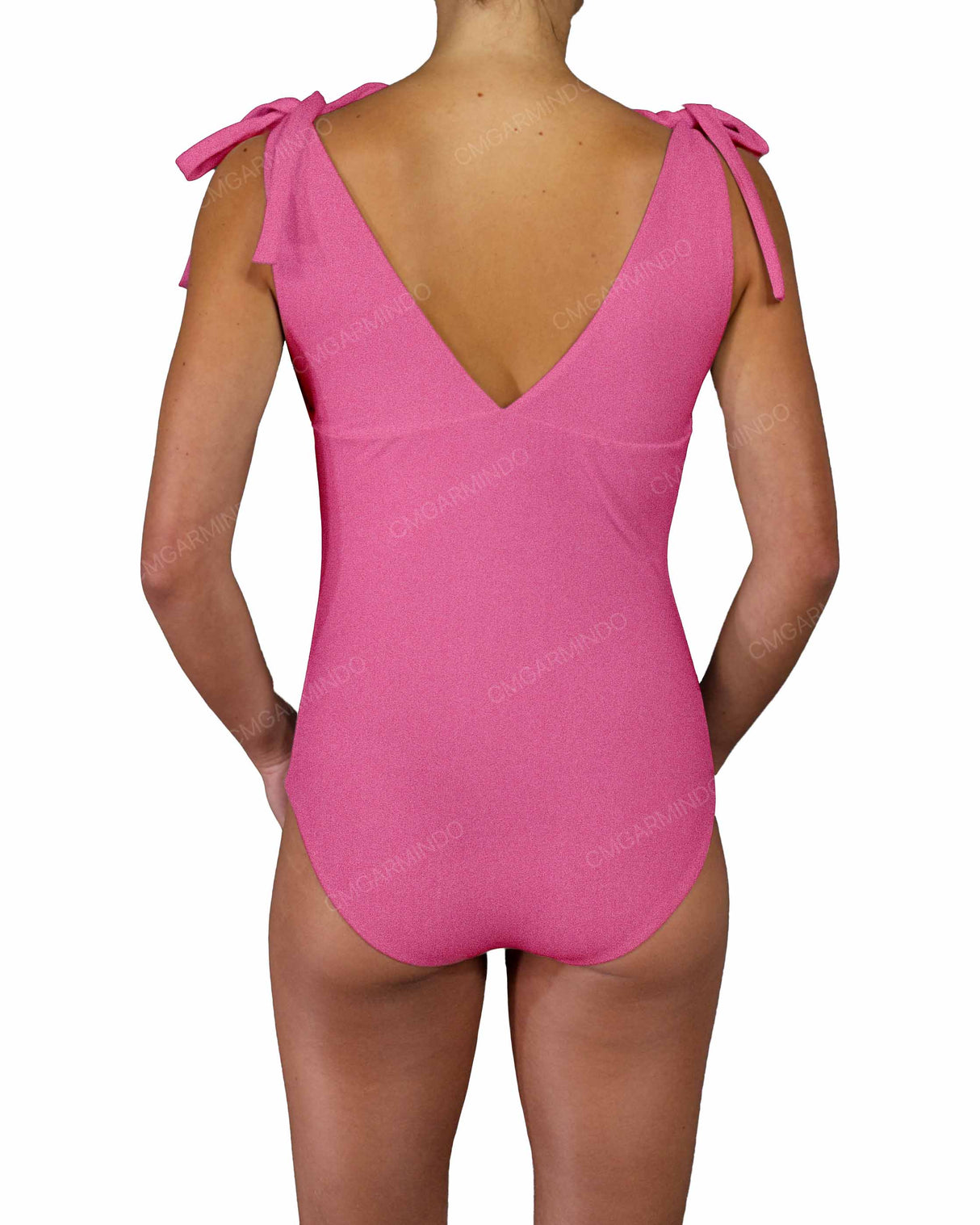 V-Neck Shoulder Tie One Piece