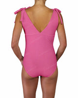 V-Neck Shoulder Tie One Piece