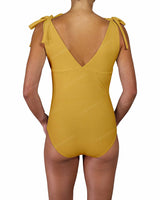 V-Neck Shoulder Tie One Piece